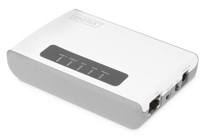 Assmann Wireless 300N Multifunction Network Server 2-port, USB2.0, Network USB H