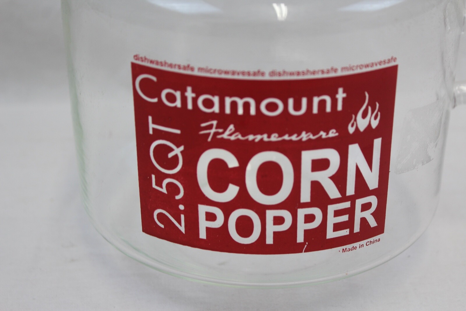 Catamount Flameware 2.5 Qt. Glassware Corn Popper