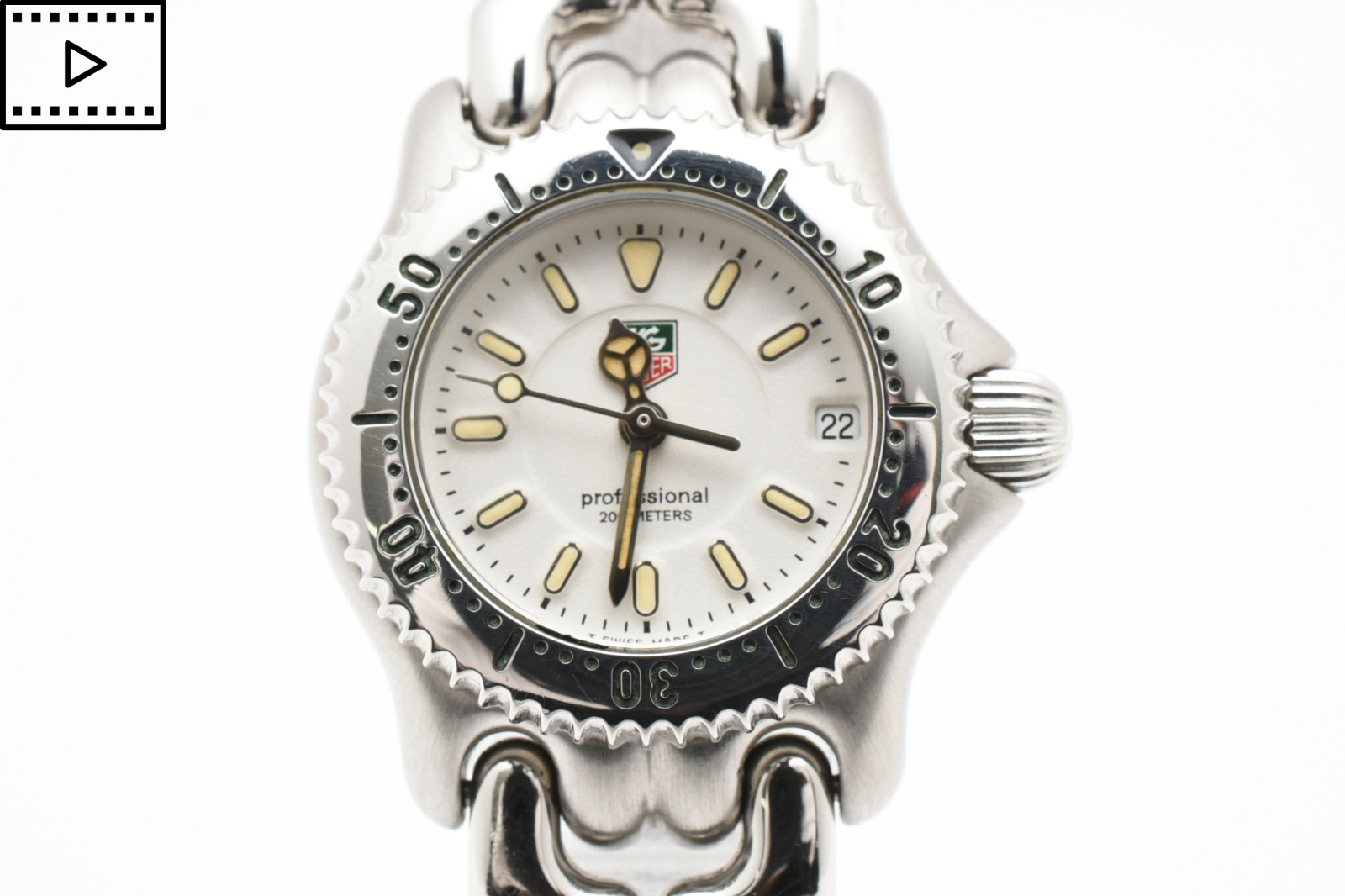 TAG HEUE タグホイヤー WG1412-0 MINT] TAG Heuer Professional WG1412-0 White Dial Quartz