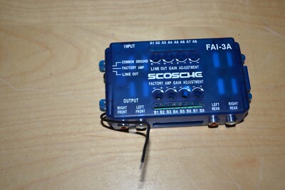 Scosche SLC-4 / FAI-3A 4-Channel Adjustable Line Output Converter Speaker. K