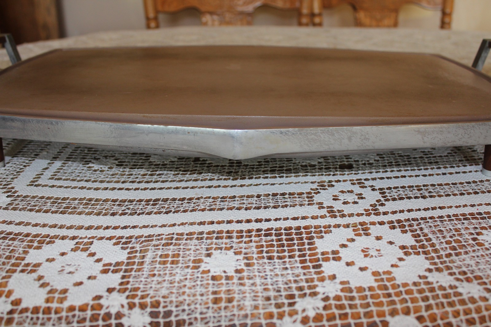 Vintage Montgomery Wards Signature Electric Heavy Aluminum Griddle #S31