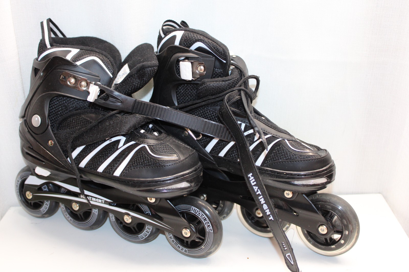 Black huatinent Adjustable Inline Roller Skates for Adult Black huatinent Adjustable Inline Roller Skates for Adult