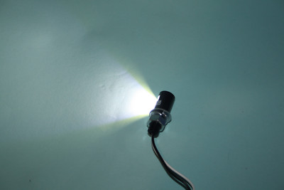 Mini LED Kennzeichenleuchte Kennzeichen Beleuchtung 12V Motorrad rund schwarz