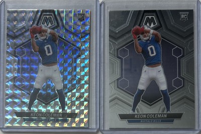 2024 Mosaic RC Keon Coleman (2) Card Lot Buffalo Bills Include One Mosaic Prizm!