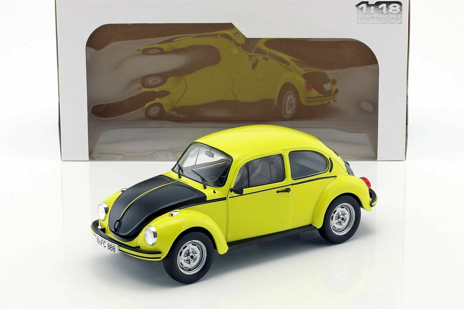 VW BEETLE 1303 GSR 1972 Yellow Black SOLIDO S1800510 1/18