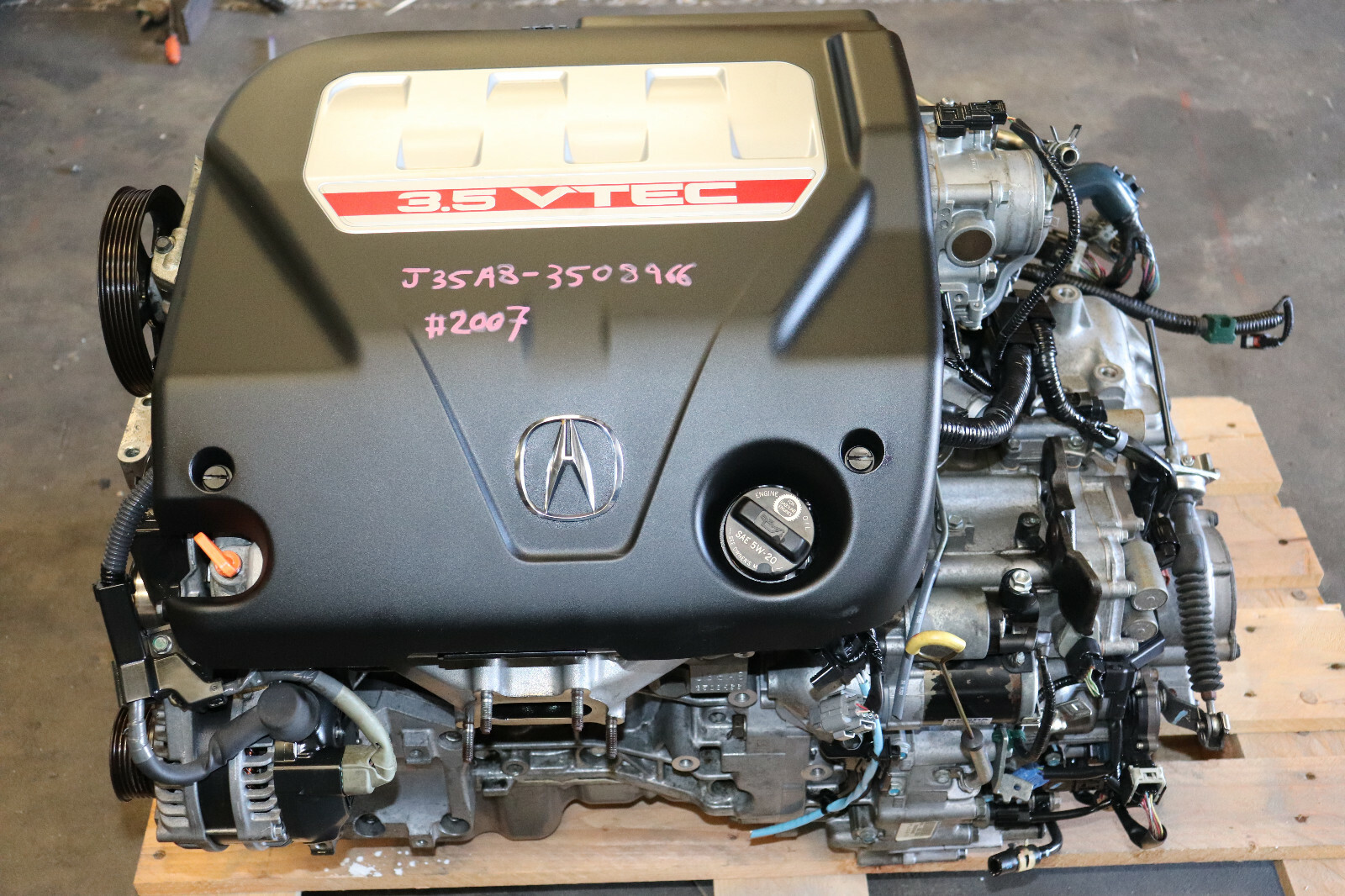 07 08 Acura Tl Type S 3 5l J35a8 V6 Vtec Engine Automatic Transmission Used Engine Finder