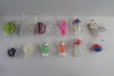 12 New Tupperware Keychains Miniature Tiny Bowls Pitcher Bottles Onion (1)
