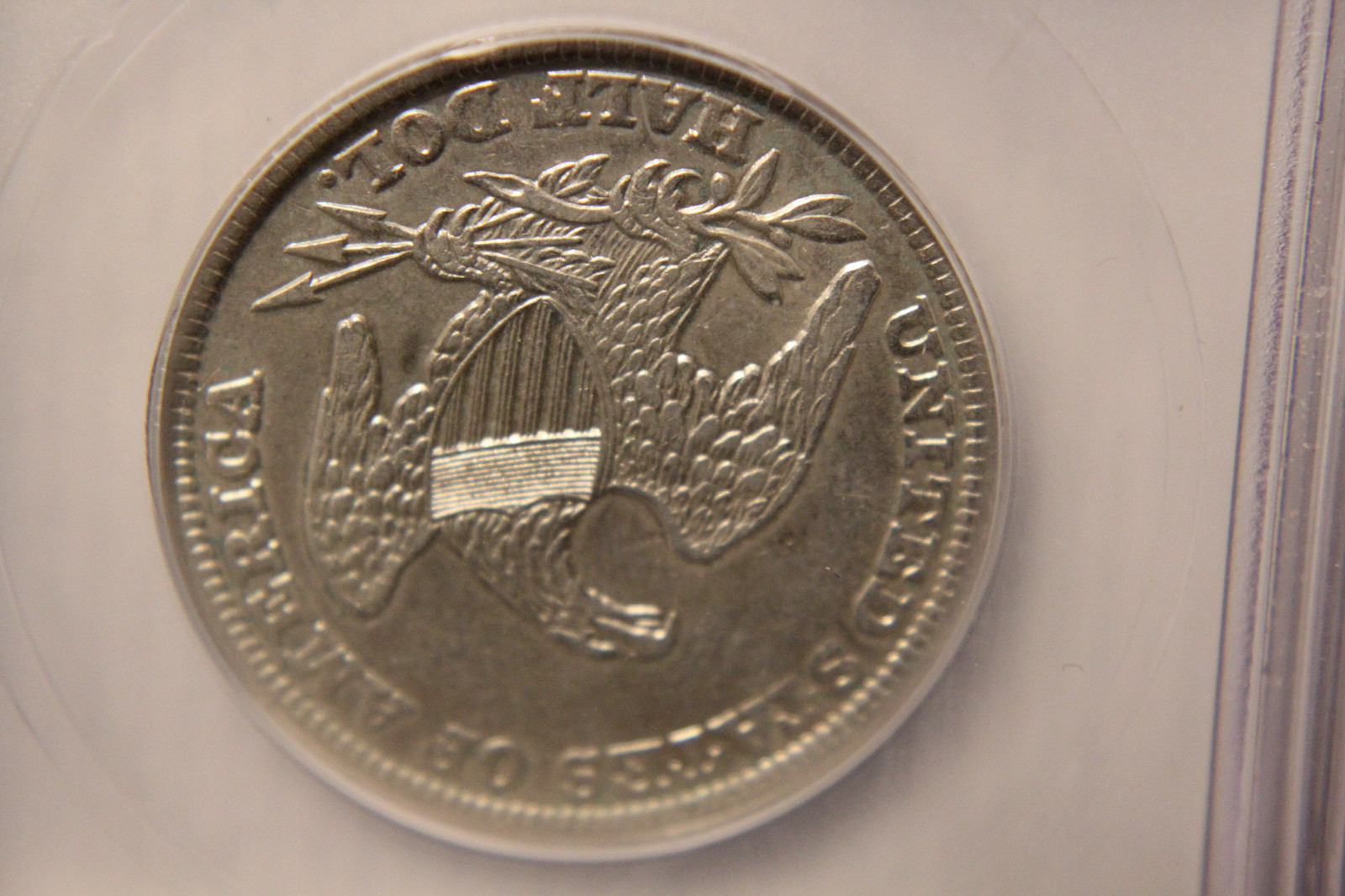 1839   Cap Bust  Half Dollar ICG = AU 55