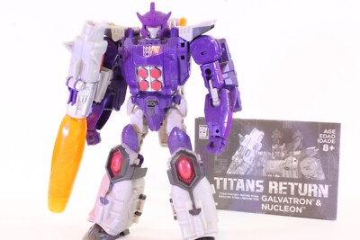 TRANSFORMERS TITANS RETURN VOYAGER GALVATRON & NUCLEON w/ 3RD PARTY UPGRADE
