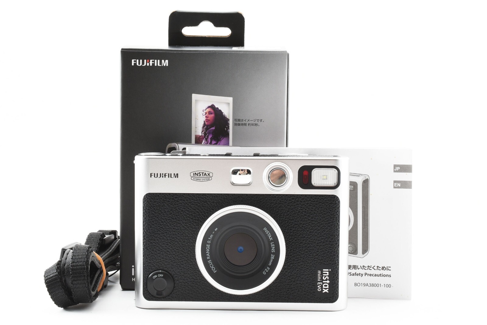 FUJIFILM instas mini Evo ブラックおまけ付き FUJIFILM INSTAX MINI EVO Hybrid Instant Camera (Black