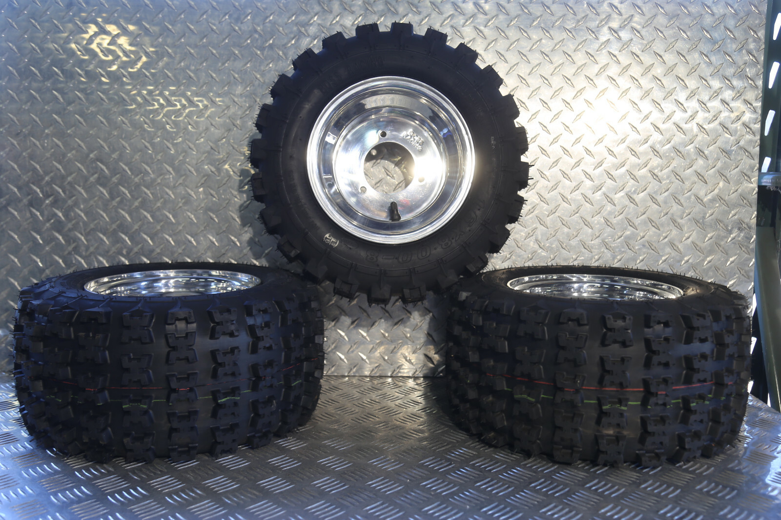 Honda Atc 70 Wheel Tire Kit Atc70 Wheels And Tires Polished Boss Atv