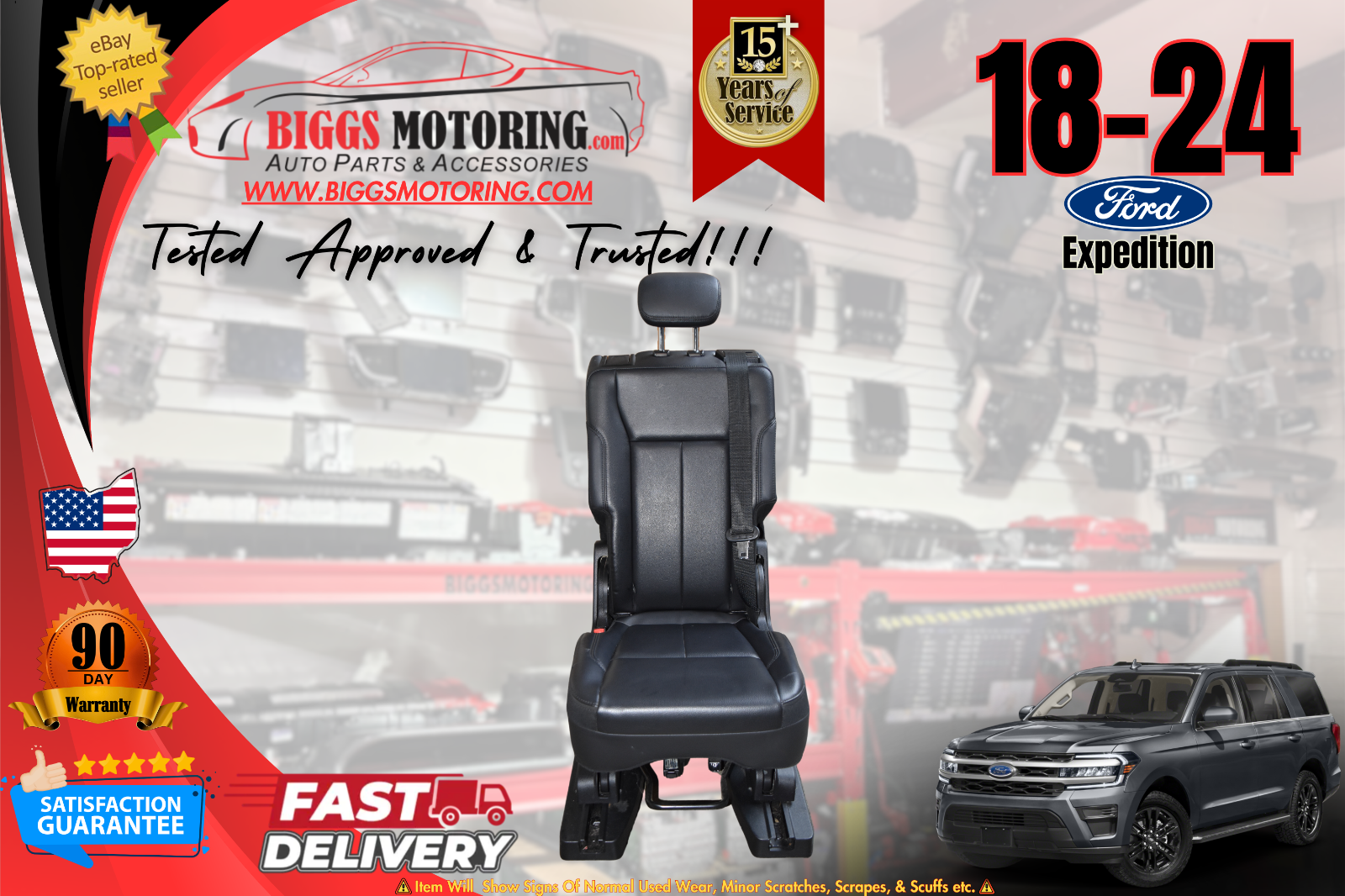 2018-2024 Factory Oem Ford Expedition 2nd Second Row Middle