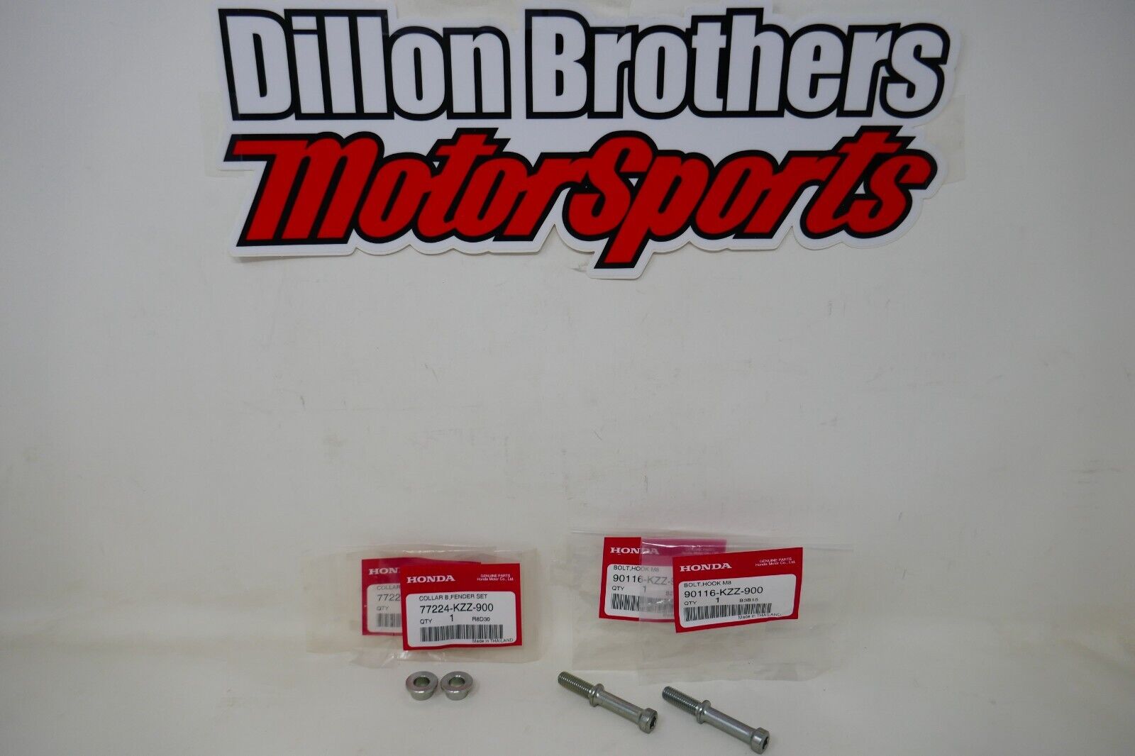 OEM Honda Hook Bolt 8mm x2 / Collar B x2 90116-KZZ-900 CRF250/300 L RL 2013-23 OEM Honda Hook Bolt 8mm x2 / Collar B x2 90116-KZZ-900 CRF250/300 L RL 2013-23
