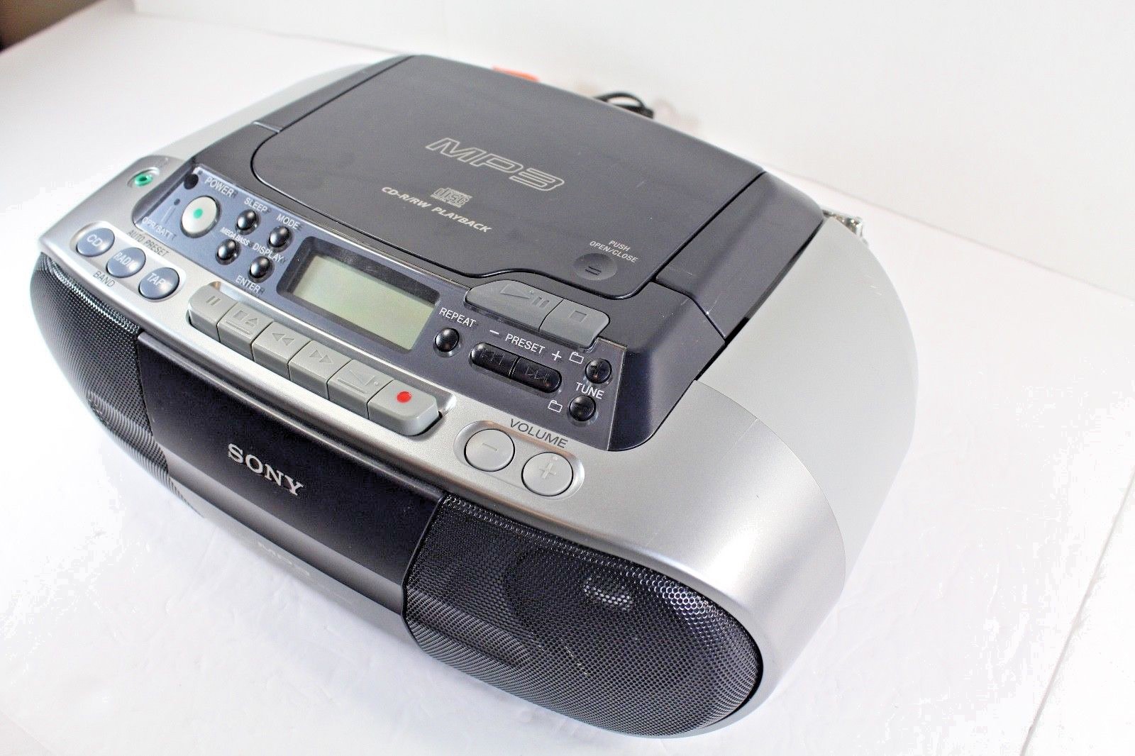 Sony CFD-S03CP MP3 Cassette-corder Boombox CD Player Sony FM/AM Radio