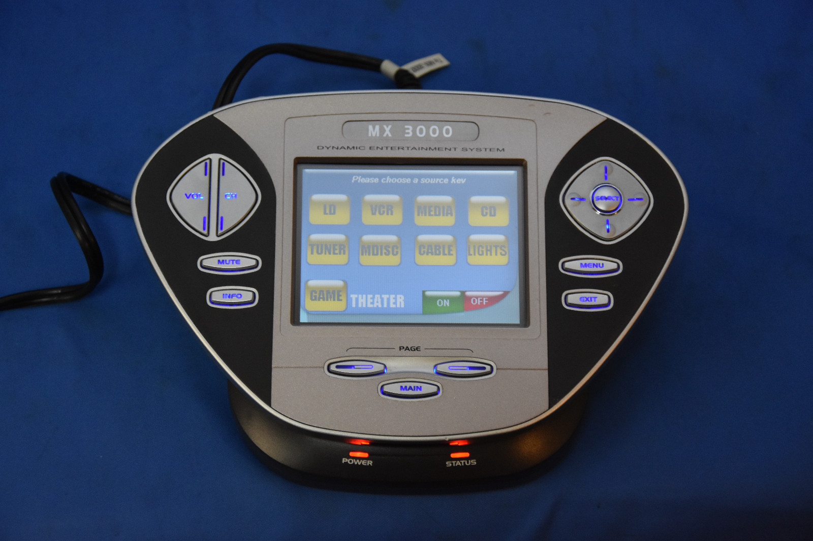 URC Universal MX 3000 Touchscreen Remote Control MX3000 Works Great!! RF IR