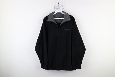 Vintage 90s Ocean Pacific Mens Medium Spell Out Half Zip Fleece Pullover Sweater