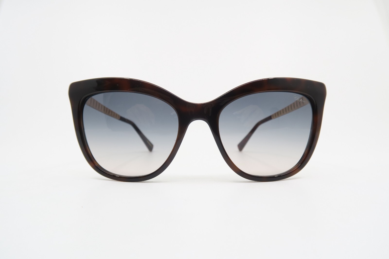 Pre-owned Chopard Sch260s 09xk 54mm. Brown Tortoise/blue Gradient Women's Sunglasses. In Gray