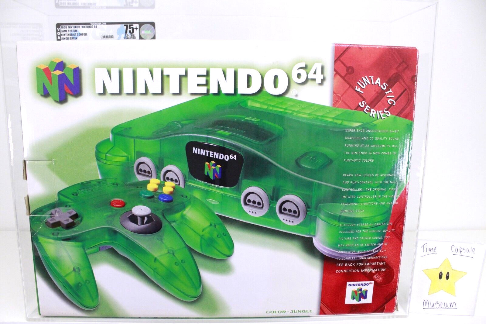 Nintendo 64 Jungle Green N64 Console System | VGA WATA Grade