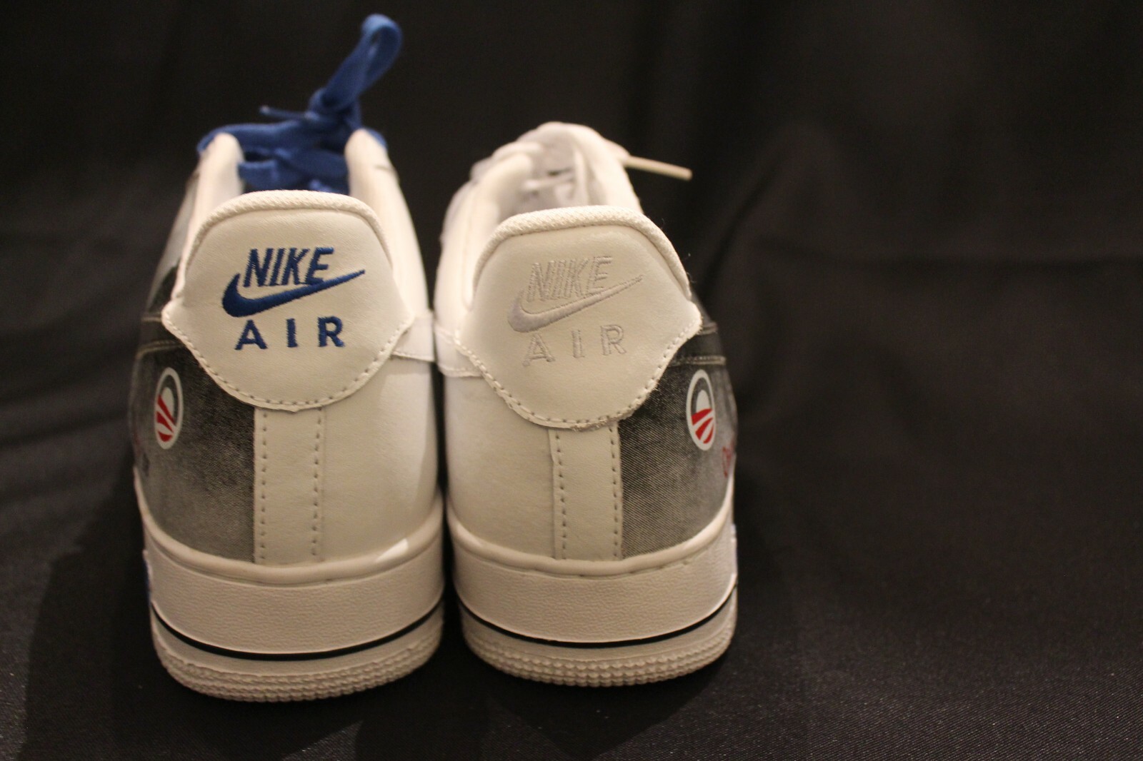 Pre-Owned Nike Air Obama Yes We Can Change Tennis shoes Size 10 White