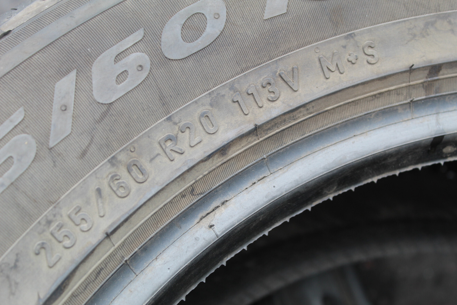 255 60 20 Pirelli, Scorpion Zero M+S 113V, x1 Single Tyre 6.1mm (F1_tyres) L2305