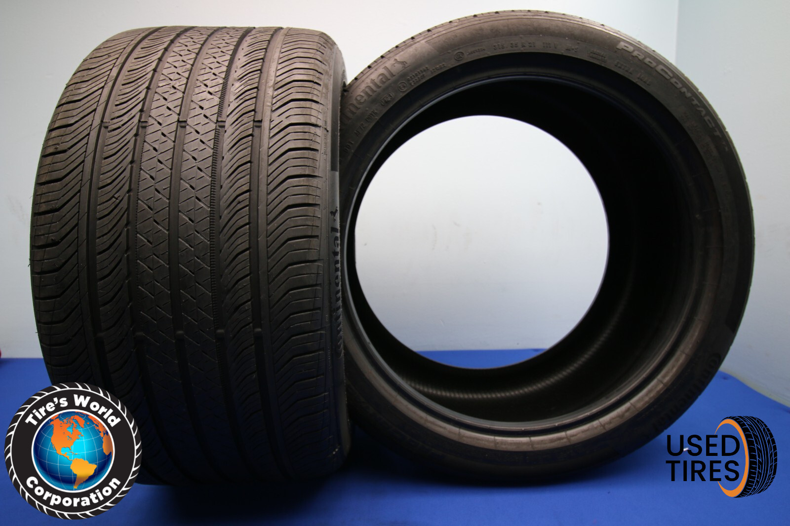 2 Used Continental ProContact TX NO 315/35R21 315/35/21 3153521 111V