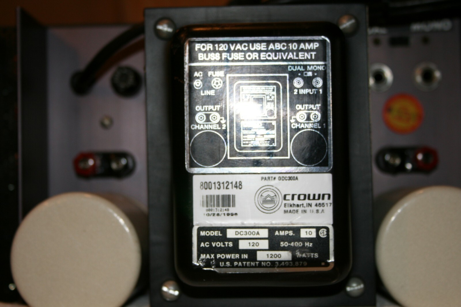 CROWN DC-300A Audio Power Amplifier