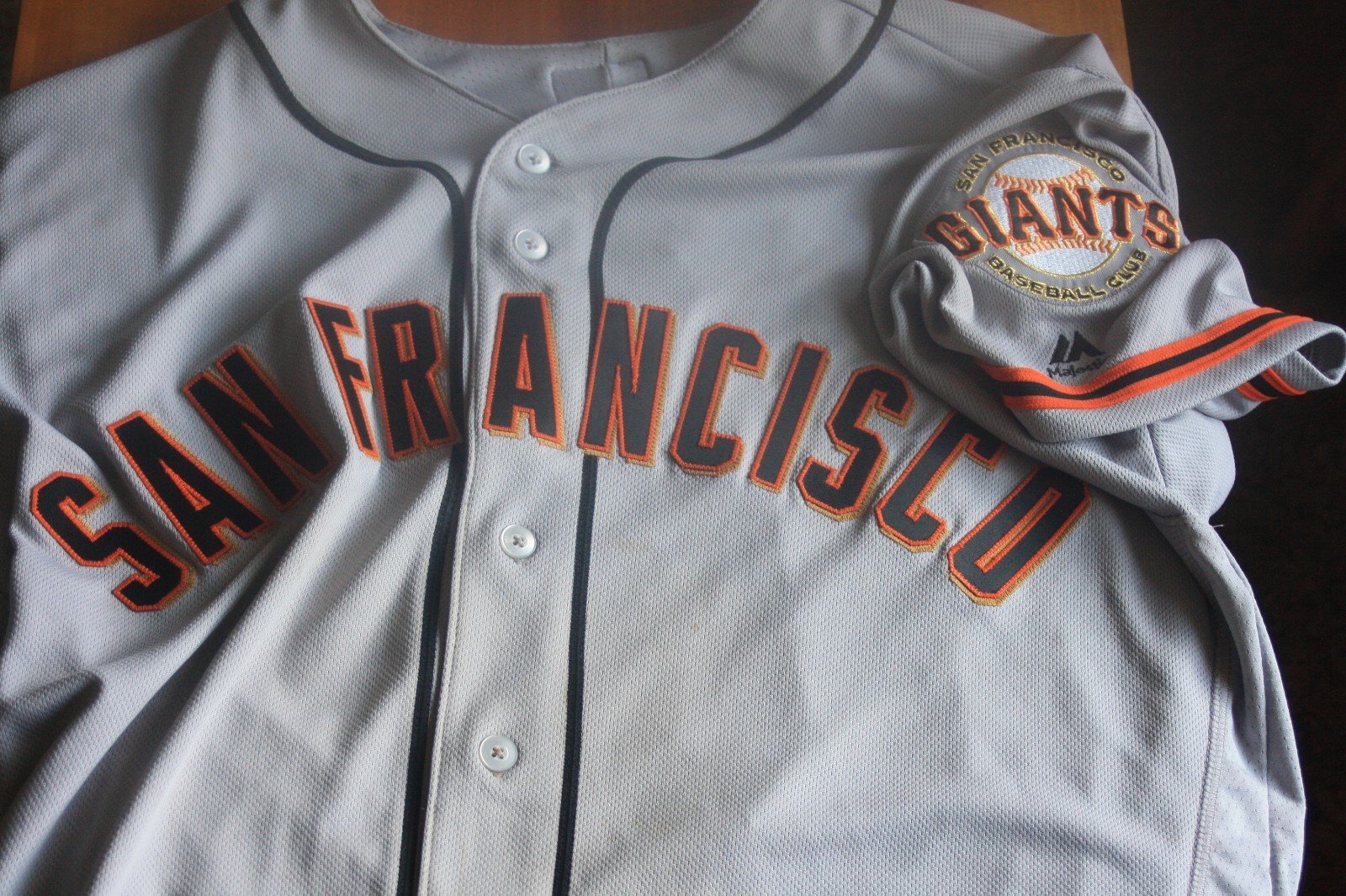 San Francisco Giants 2017 Game Used Road Jersey Eduardo Nunez SS