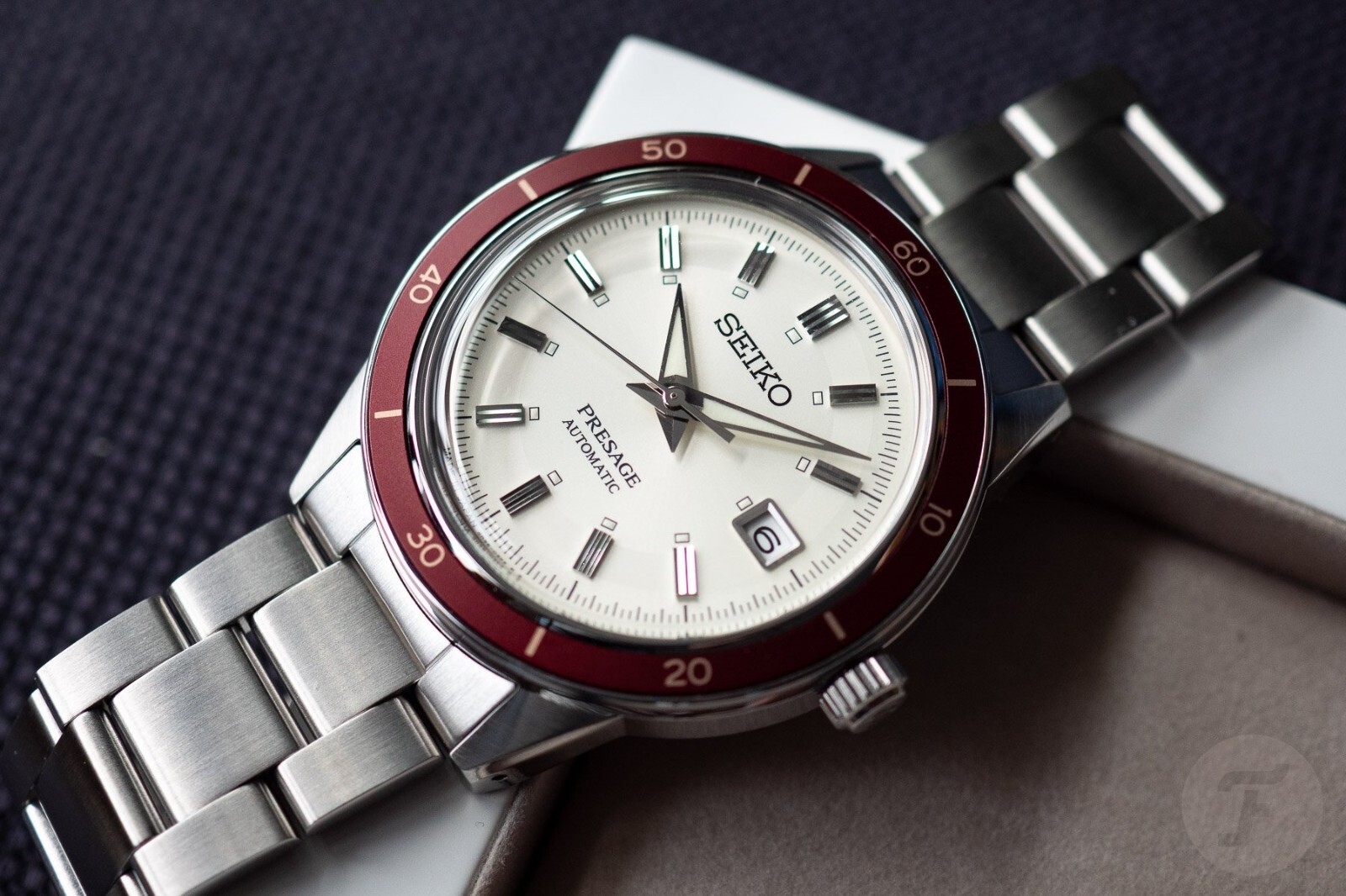 Pre-owned Seiko Presage Srph93j1 Style 60's Cream Dial Analog Automatic Men's Dress Watch
