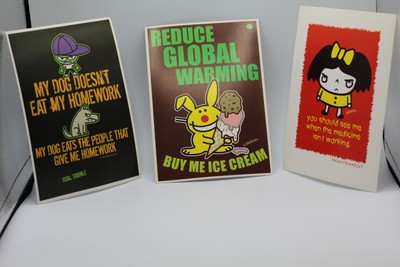 *EXTREMELY RARE* set of Jim Benton ORIGINAL Post Cards
