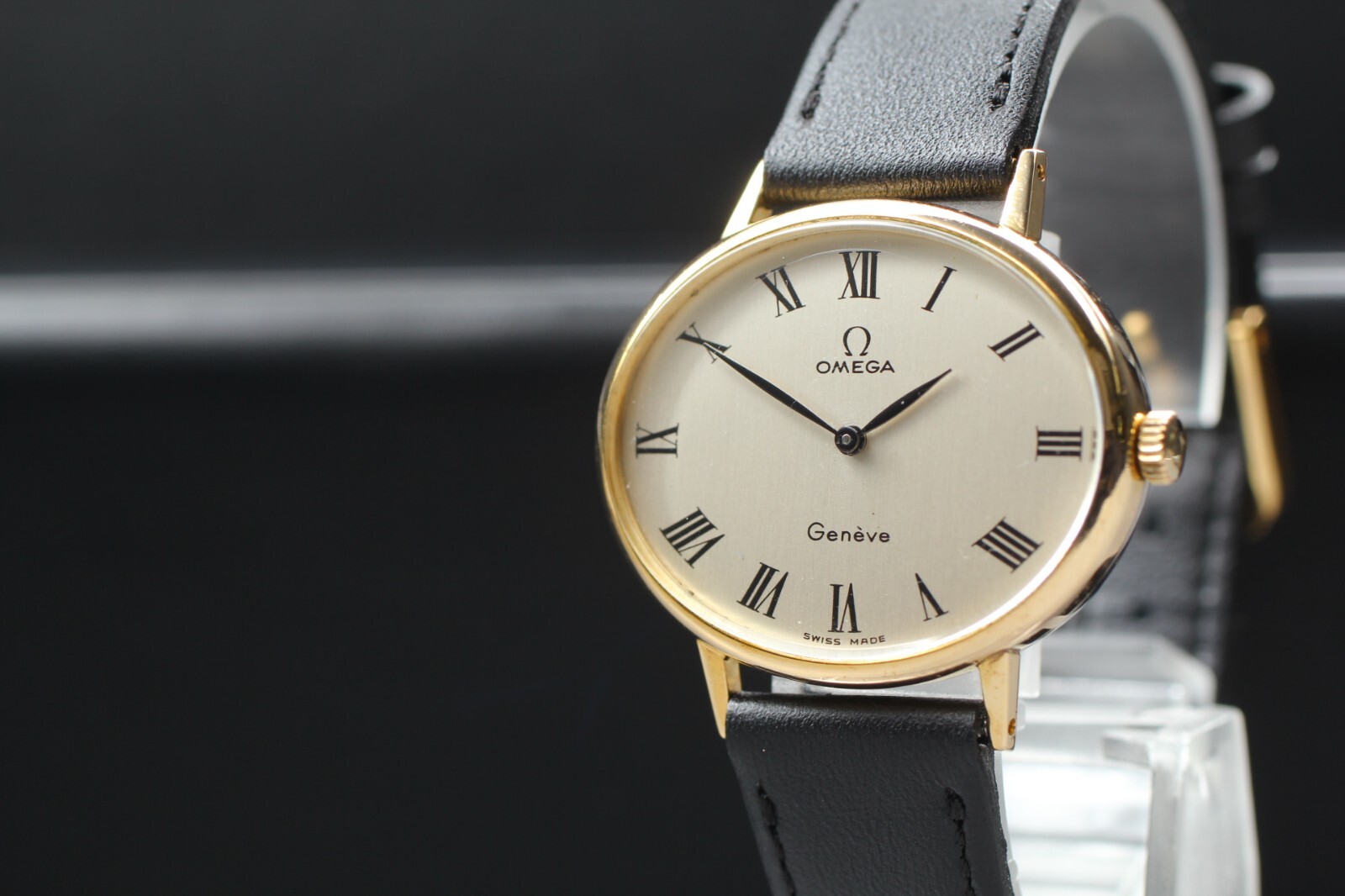 OMEGA Geneve 自動巻き腕時計 オメガ/ジュネーヴスクエアデイト/シルバーダイヤル/SS/自動巻き