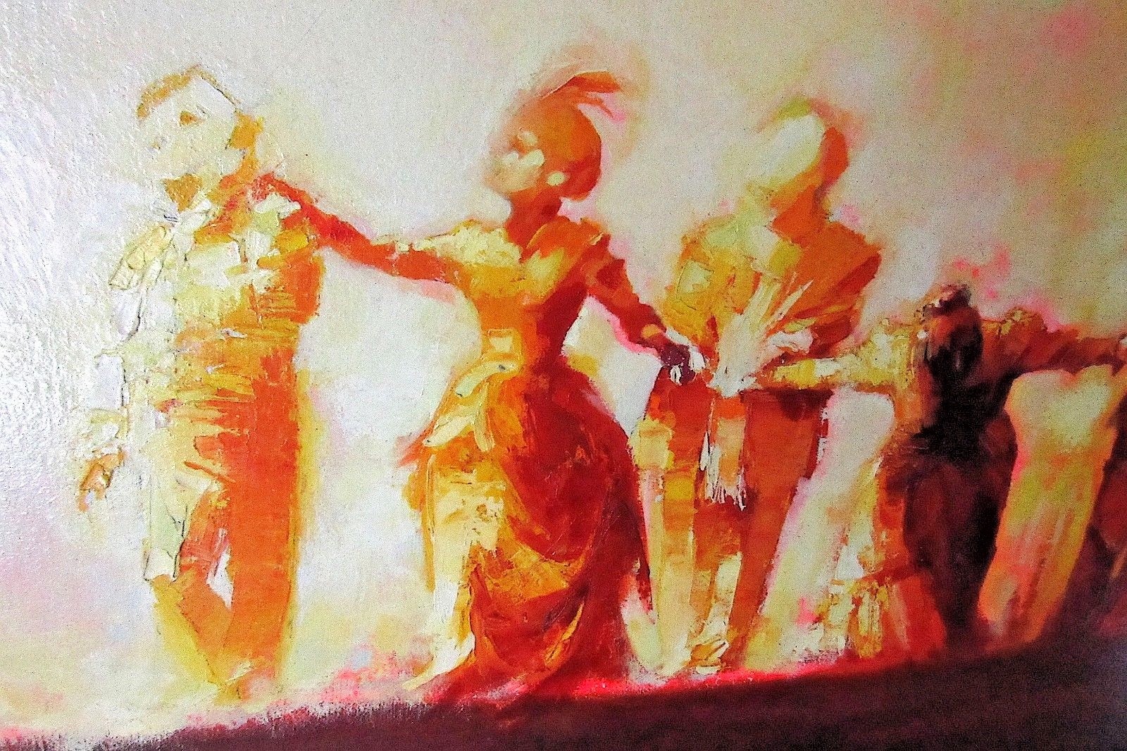 Signed Jack Riggio Curtain Call Oil On Canvas Theater Opera Painting Pavarotti