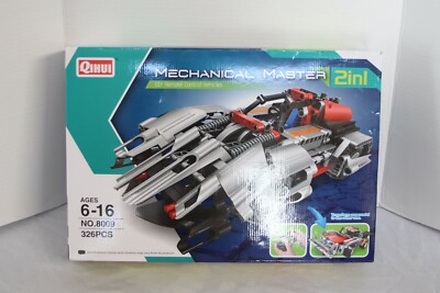 QIHUI 2 in 1 Mechanical Master RC Vehicles | Building Learning Set | New in Box