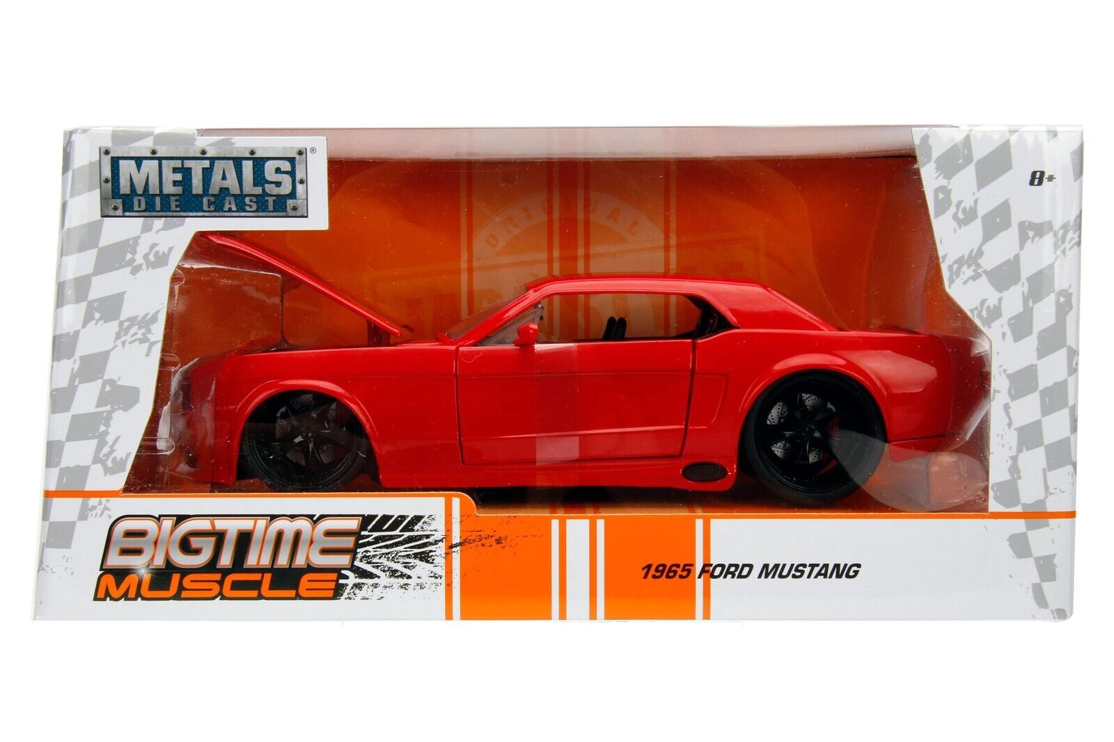 JADA BIGTIME MUSCLE BTM 1965 FORD MUSTANG RED 1:24 DIECAST