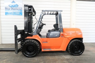2009 Toyota Forklift, 7FDU70, 15,500# Pneumatic, DIESEL, Triple, S/S & F/P, Nice