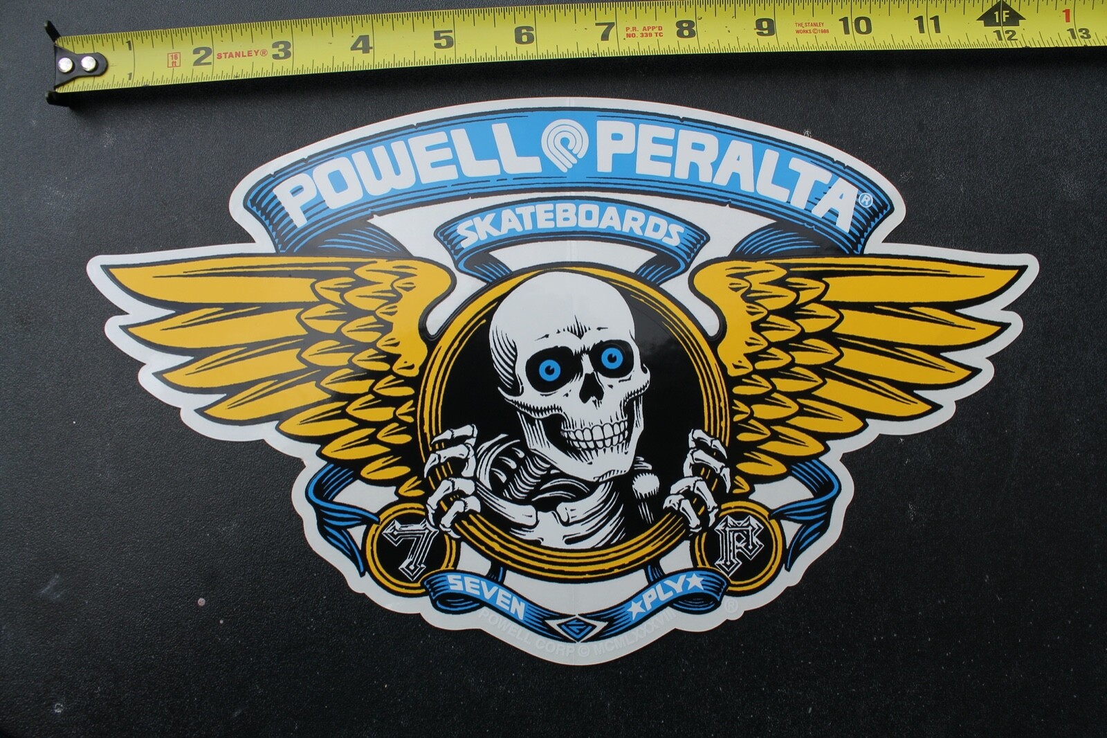 Powell Peralta Skateboards Bones Ripper Blue XXL Original