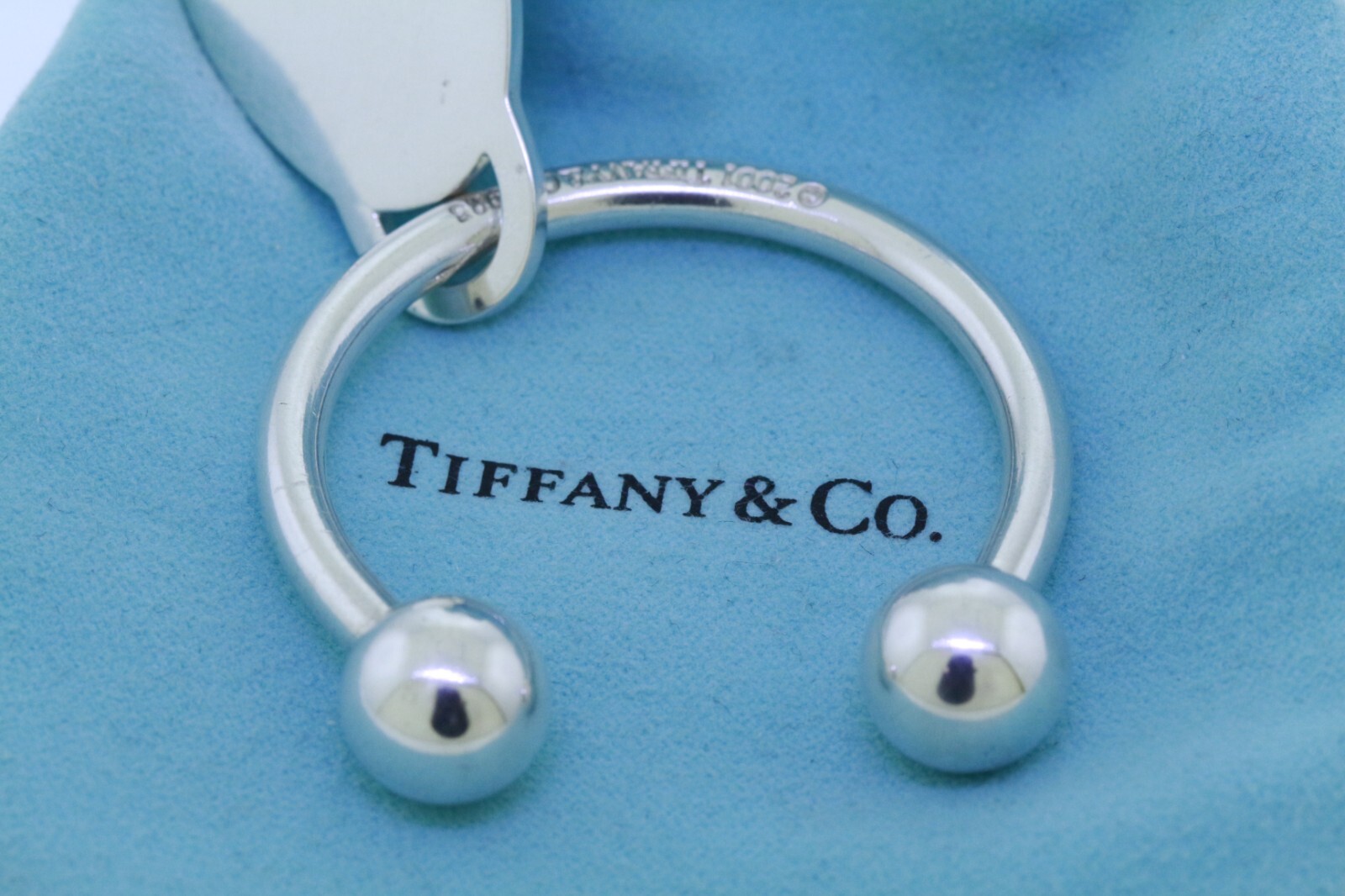 キーホルダー・キーリング Tiffany&Co. SCREW BALL KEY RING STERLING SILVER-sale TIFFANY & CO. Vintage 925 Sterling Silver Screw Ball Key