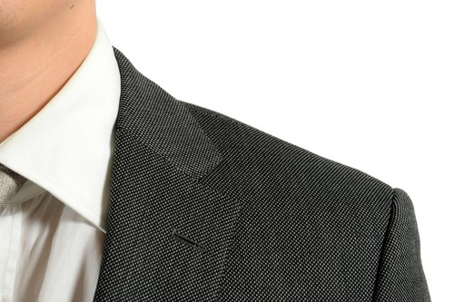 Pre-owned Hugo Boss "johnston3/lenon1" Men's 100% Wool Gray Two Button Suit