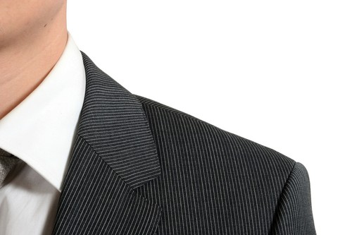 Pre-owned Hugo Boss "the James4/sharp6" Men's 100% Wool Two Button Suit Us 40l It 50 In Gray