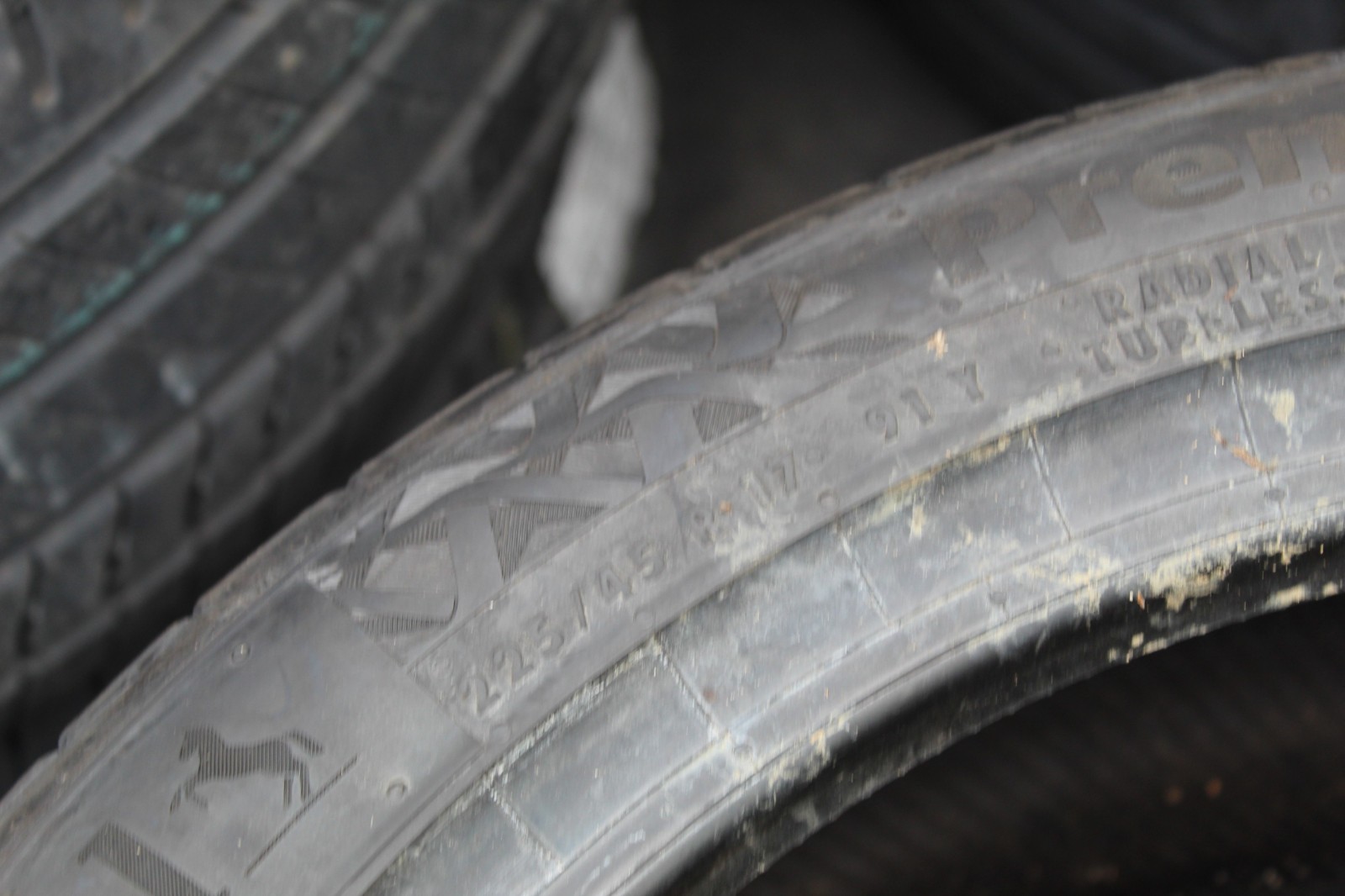 New 225 45 17 Continental, PC 7, EV, 91Y, x1 Single Tyre (F1_tyres) L3676