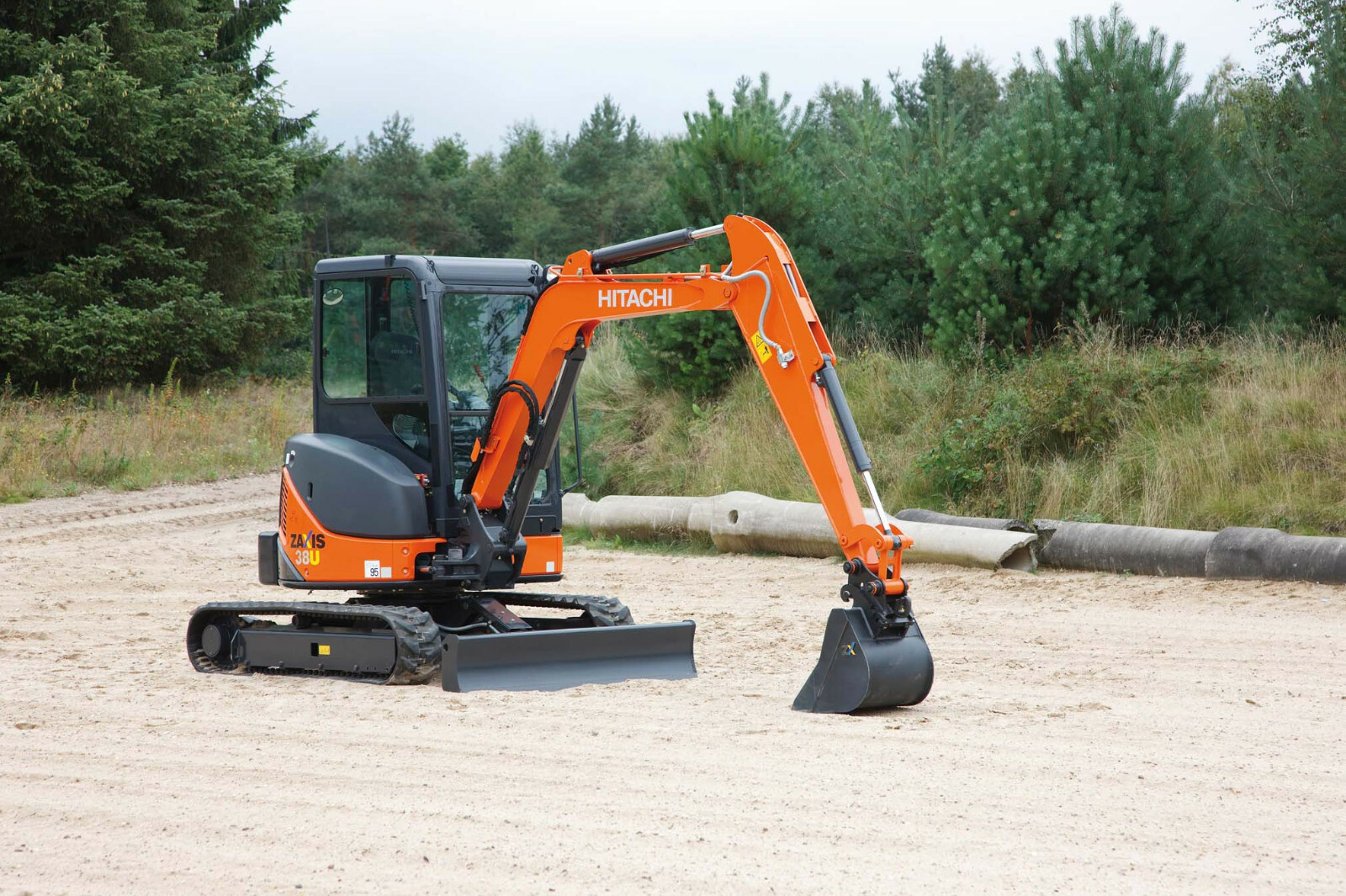 Hitachi ZX 38 U 3 adhesive decals, Complete kit | eBay