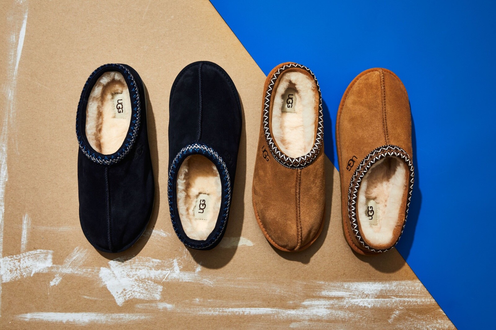 Тапочки UGG Tasman 5950 Chestnut Slip-on для мужчин, размер 7-8, подходит для женщин, размер 9-10