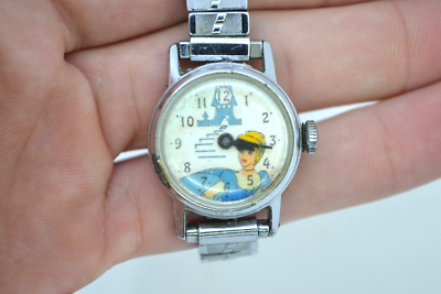 Vintage Original 1960s Cinderella Princess watch For Parts Disney nonworking