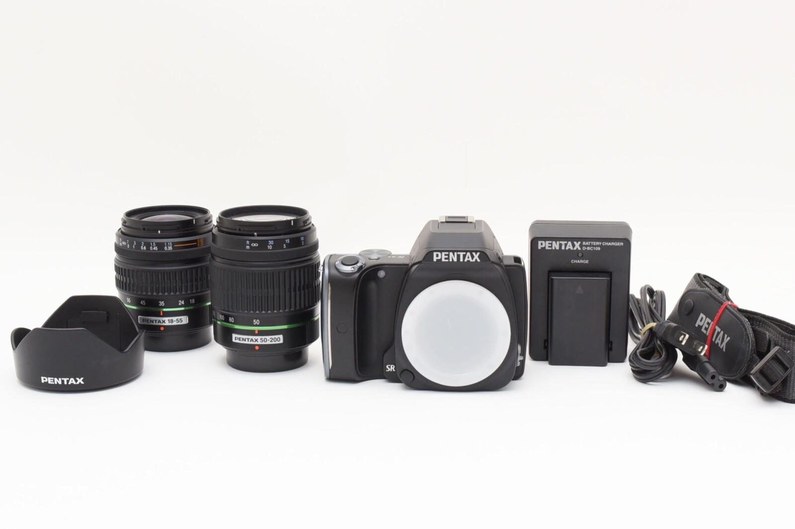 PENTAX K-S1 20.1MP Digital Camera Black Body w/Two Lens Set