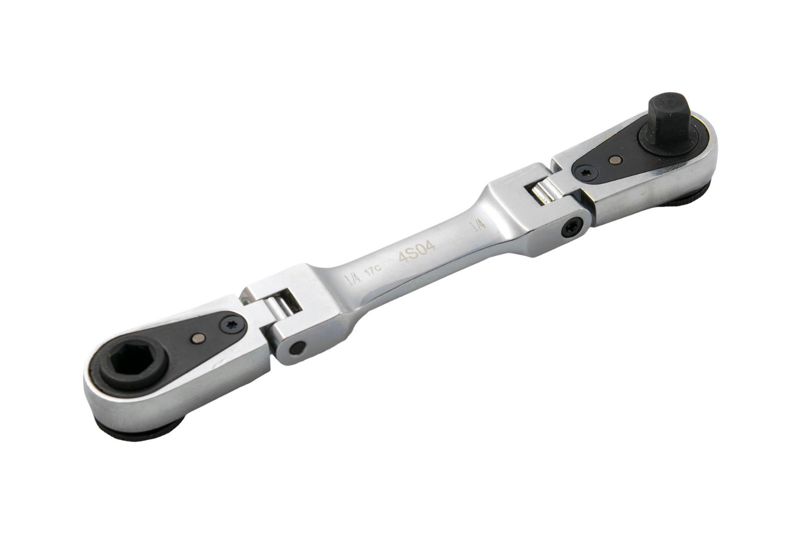 シュトラ×4 EZ Red Short Flex Ratchet - 4S04 Stubby Quarter Stick Tool