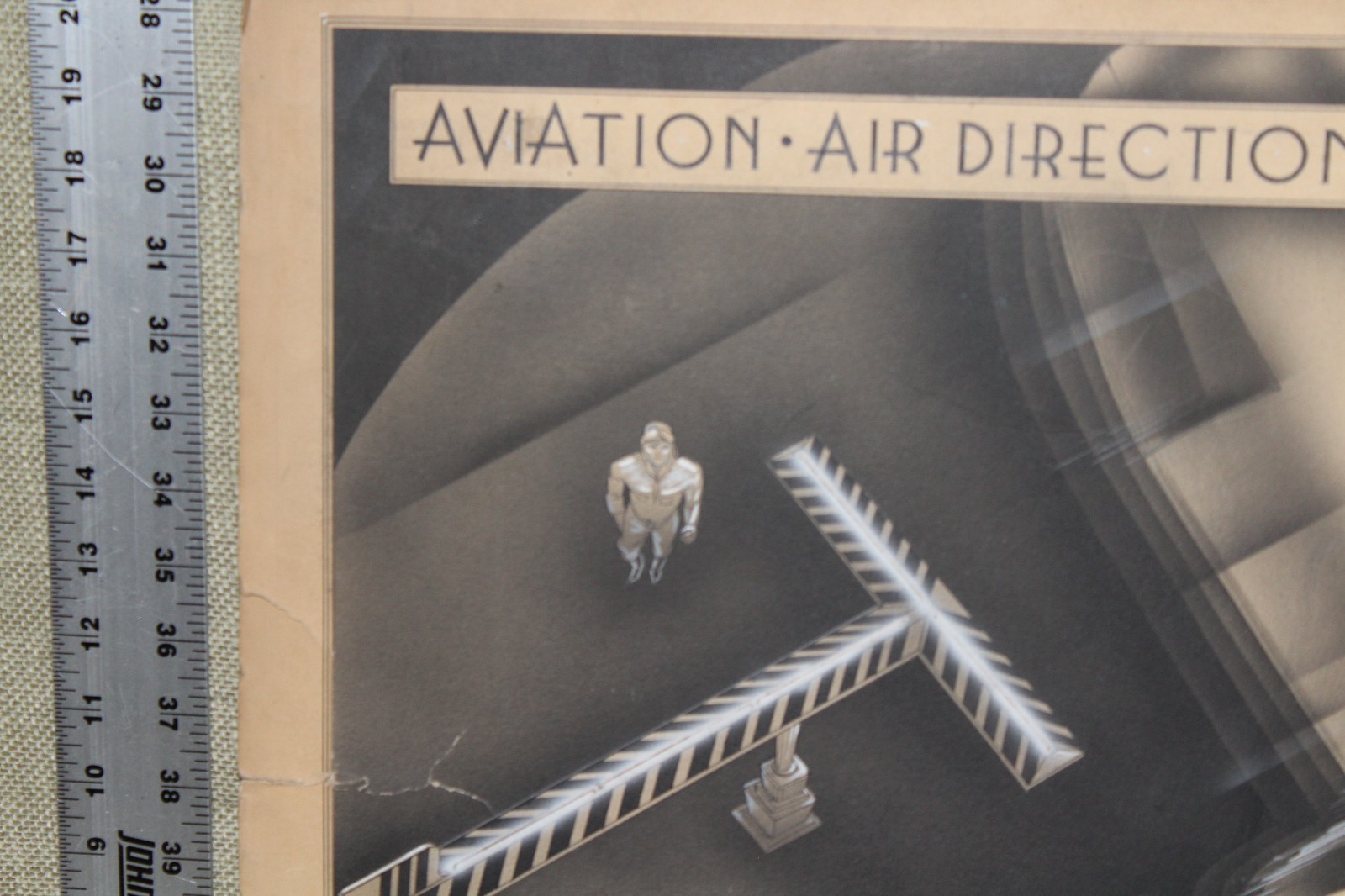 ORIGINAL 1930's AVIATION AIR DIRECTIONAL 