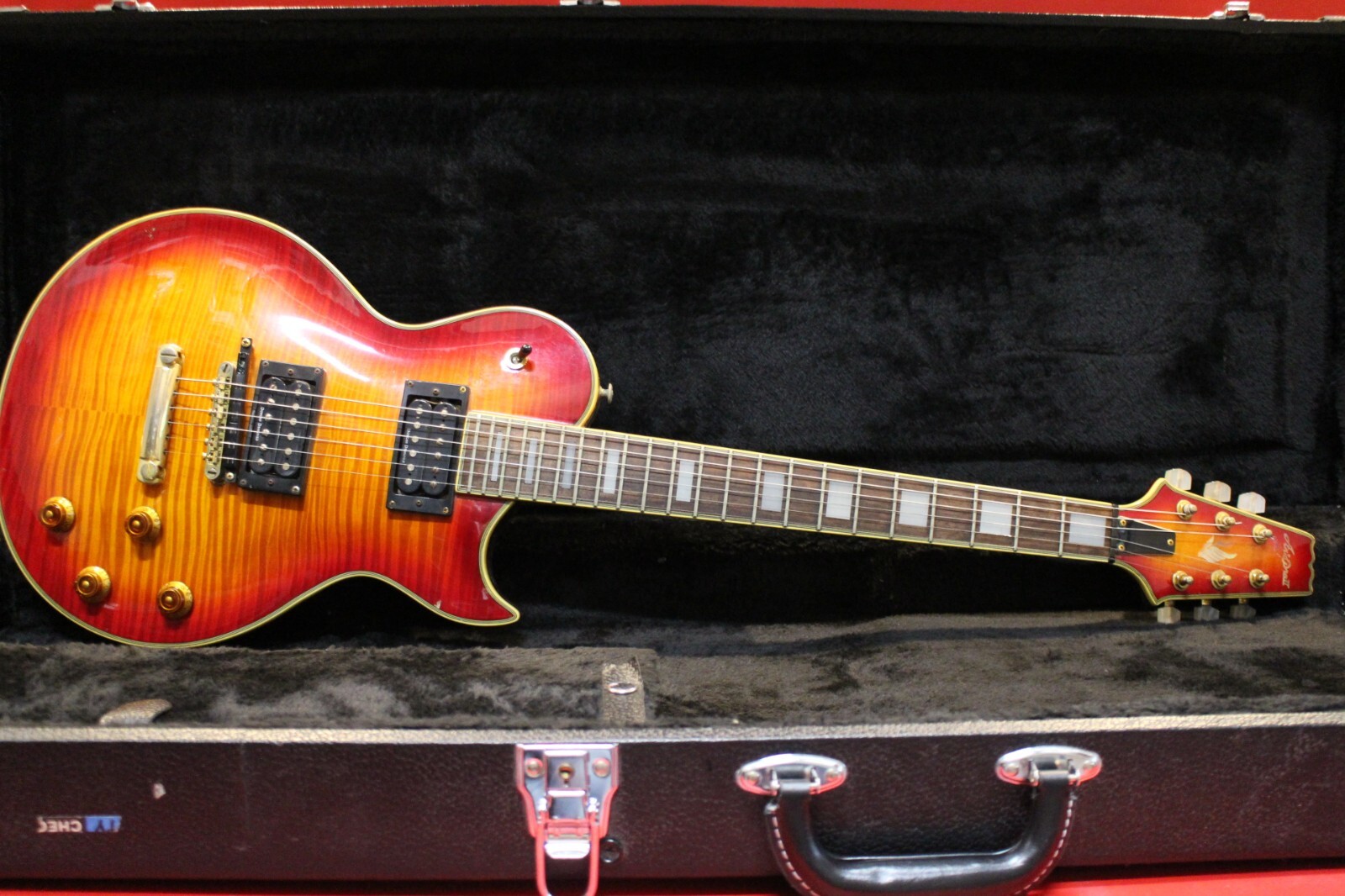 USED Aria Pro Ⅱ PE-DLX Burst Electric Guitar GT388 241107
