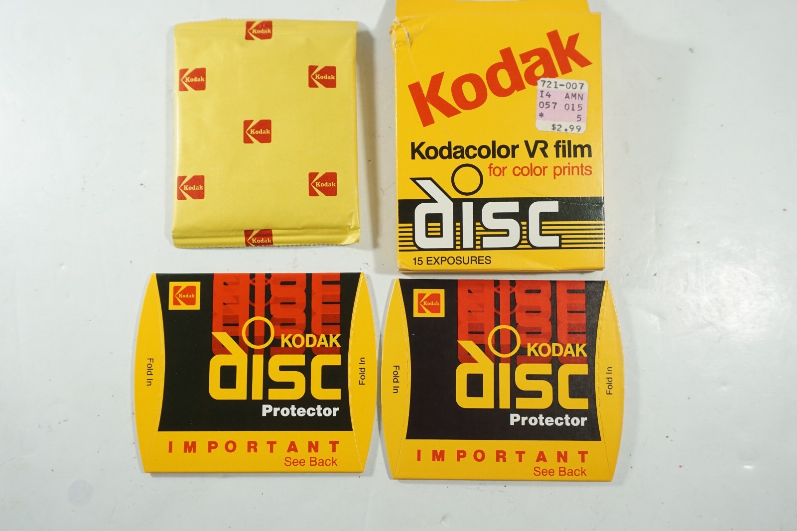 2 Pack NewKodak 15 exp. (total 30 exp) Disc Kodacolor HR