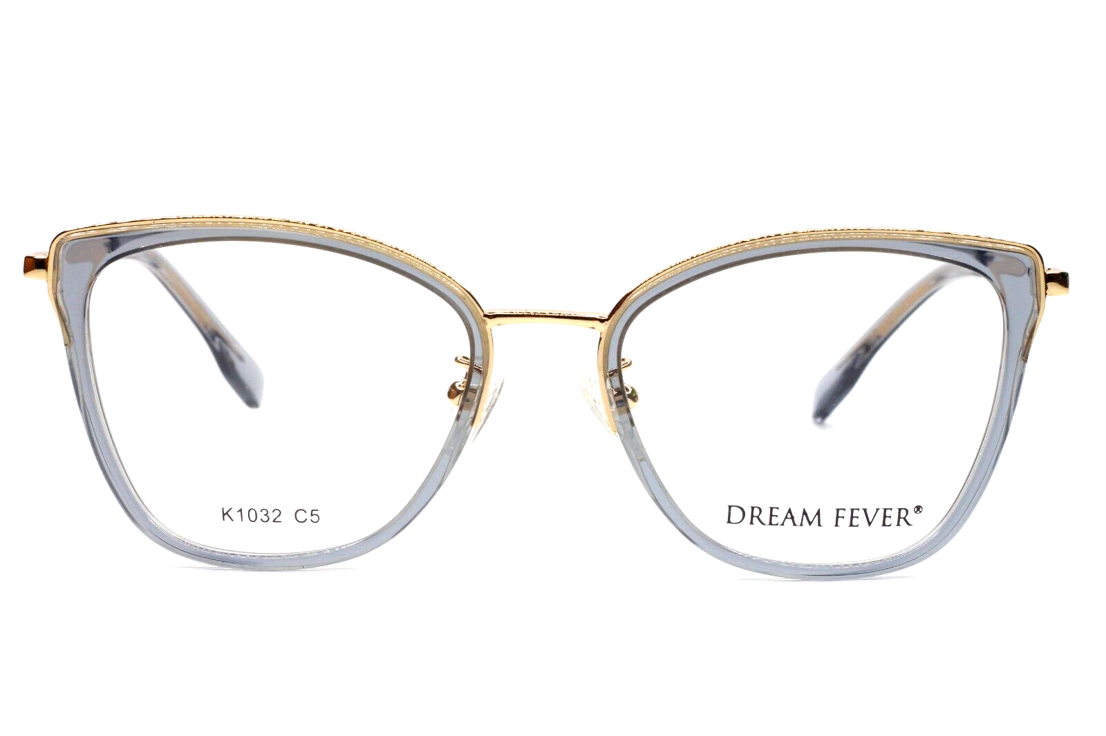 Dream Fever K1032 C5 Fashion Gray Transparent Gold Metal