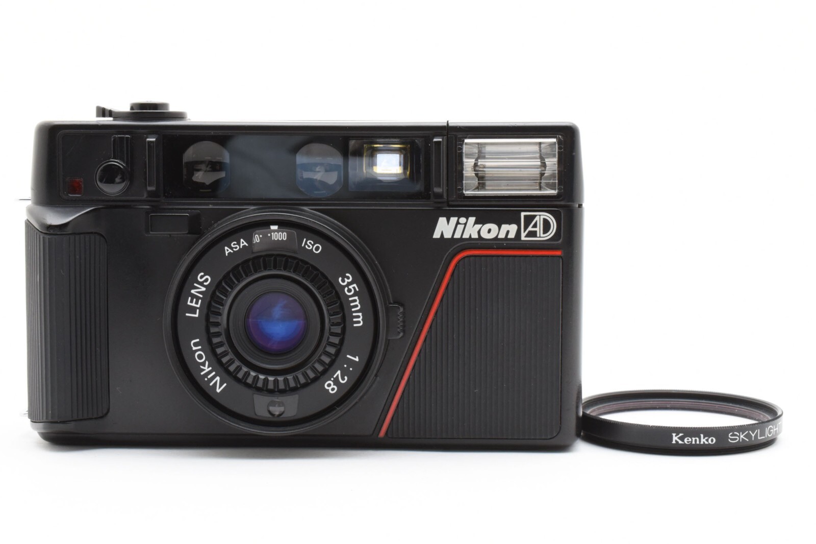 ニコン Nikon L35AD ISO1000 Near Mint]Nikon L35 AD iso1000 Black 35mm Film Camera Point