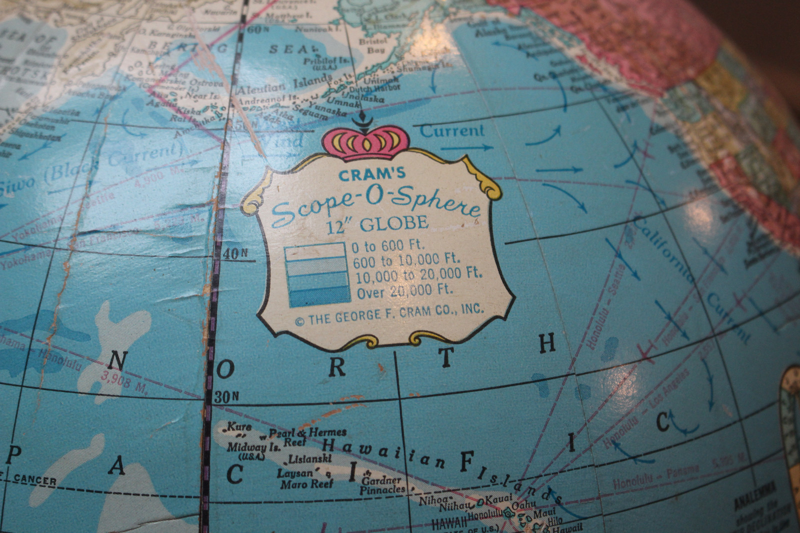 Vintage Crams Globe 12